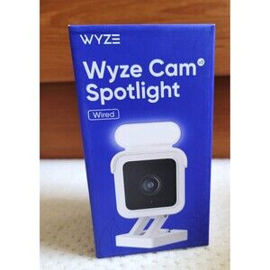 NEW SEALED WYZE WIRED WYZE CAM V3 OUTDOOR SECURITY SPOTLIGHT CAMERA WYZEC3SLL